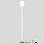 Model 1081 Floor Lamp - Black / Opaline