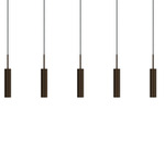 Tubulaire Rail Pendant - Black / Bronzed Brass