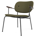Co Upholstered Lounge Chair - Black / Dark Oak / Sierra Army Leather