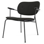 Co Upholstered Lounge Chair - Black / Black Oak / Re-Wool 198