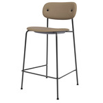 Co Upholstered Counter/Bar Chair - Black / Sierra Stone Leather