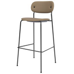 Co Upholstered Counter/Bar Chair - Black / Sierra Stone Leather