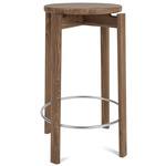 Passage Counter/Bar Stool - Walnut / Stainless Steel