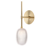Metamorphosis Wall Sconce - Brushed Gold / Clear