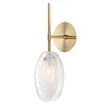 Mussels Wall Sconce - Brushed Gold / Alabaster