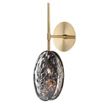 Mussels Wall Sconce - Brushed Gold / Dark Pearl