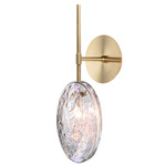 Mussels Wall Sconce - Brushed Gold / Pearl