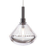 Stellar Dust Pendant - Anthracite / Clear