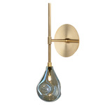 Soap Mini Wall Sconce - Brushed Gold / Blue
