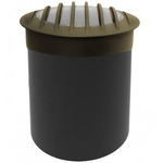 Black Diamond PAR36 Outdoor Well Light Flat with Grate 12V - Bronze / Clear