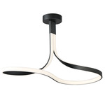 Serpentine Ceiling Light - Black