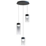 Highball Multi Light Pendant - Gunmetal / Smoke