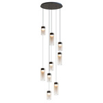 Highball Multi Light Pendant - Gunmetal / Amber