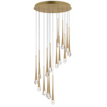 Pierce Multi Light Pendant - Gold / Clear