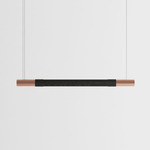 Bennington Up / Down Linear Pendant - Black Oak / Brushed Copper