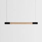 Bennington Up / Down Linear Pendant - Natural Oak / Black