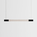 Bennington Up / Down Linear Pendant - White Oak / Black
