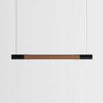Bennington Up / Down Linear Pendant - Walnut / Black