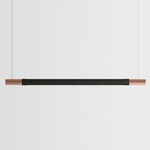 Bennington Up / Down Linear Pendant - Black Oak / Brushed Copper