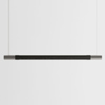 Bennington Up / Down Linear Pendant - Black Oak / Brushed Stainless