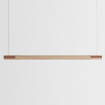Bennington Up / Down Linear Pendant - Natural Oak / Brushed Copper