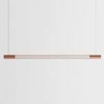 Bennington Up / Down Linear Pendant - White Oak / Brushed Copper
