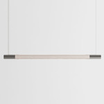 Bennington Up / Down Linear Pendant - White Oak / Brushed Stainless