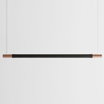 Bennington Up / Down Linear Pendant - Black Oak / Brushed Copper