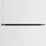 Bennington Up / Down Linear Pendant - Black Oak / Brushed Stainless