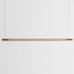 Bennington Up / Down Linear Pendant - Natural Oak / Brushed Copper