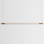 Bennington Up / Down Linear Pendant - White Oak / Brushed Copper