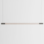 Bennington Up / Down Linear Pendant - White Oak / Brushed Stainless
