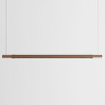 Bennington Up / Down Linear Pendant - Walnut / Brushed Copper