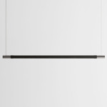 Bennington Up / Down Linear Pendant - Black Oak / Brushed Stainless