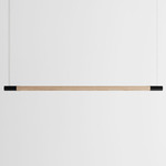 Bennington Up / Down Linear Pendant - Natural Oak / Black