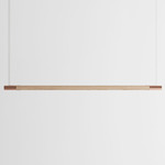 Bennington Up / Down Linear Pendant - Natural Oak / Brushed Copper