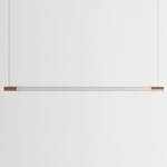 Bennington Up / Down Linear Pendant - White Oak / Brushed Copper