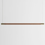 Bennington Up / Down Linear Pendant - Walnut / Brushed Brass