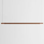 Bennington Up / Down Linear Pendant - Walnut / Brushed Copper