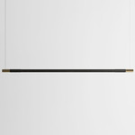 Bennington Up / Down Linear Pendant - Black Oak / Brushed Brass