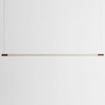 Bennington Up / Down Linear Pendant - White Oak / Brushed Brass