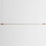 Bennington Up / Down Linear Pendant - White Oak / Brushed Copper