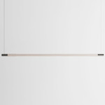 Bennington Up / Down Linear Pendant - White Oak / Brushed Stainless