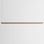 Bennington Up / Down Linear Pendant - Walnut / Brushed Brass
