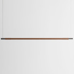 Bennington Up / Down Linear Pendant - Walnut / Brushed Stainless