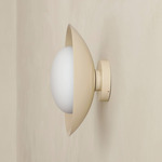 Arundel Mushroom Outdoor Surface Mount - Bone Canopy / Bone Shade
