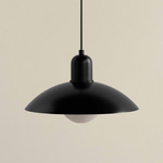 Arundel Orb Outdoor Pendant - Black / Black Shade