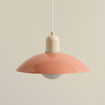 Arundel Orb Outdoor Pendant - Bone / Peach Shade