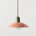 Arundel Orb Outdoor Pendant - Reed Green / Peach Shade