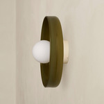 Disc Orb Outdoor Surface Mount - Bone Canopy / Pistachio